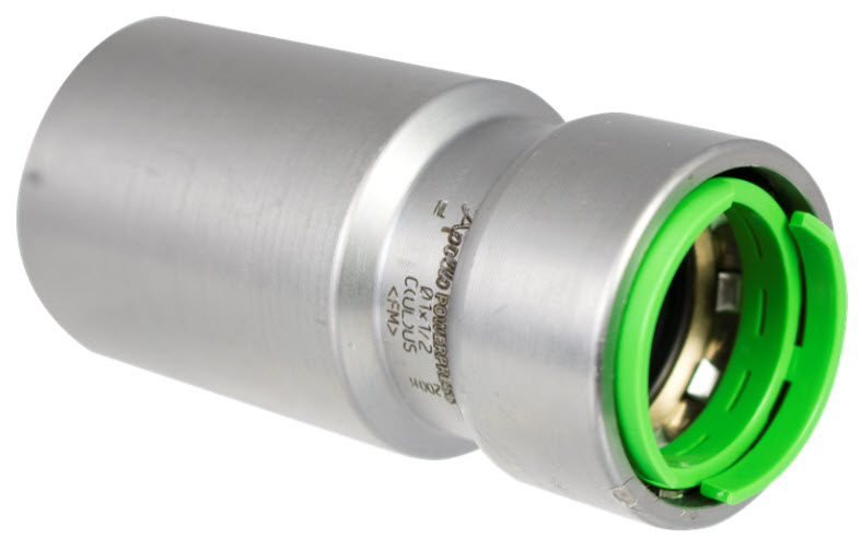 Image Fitting reducer PowerPress, carbon steel, EPDM, FTGxP, 3/4" x 1/2"